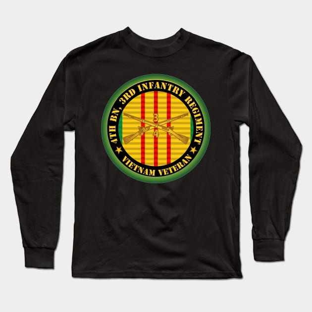 3rd Bn 3rd Infantry Regiment -  Vietnam Veteran w Inf Branch Long Sleeve T-Shirt by twix123844